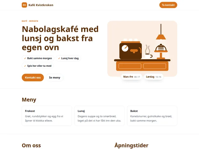 Eksempelside: servering
